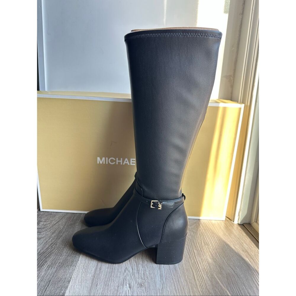 MICHAEL KORS Ella Block Heel Boot In Black US 8.5 $345 - Picture 8 of 13